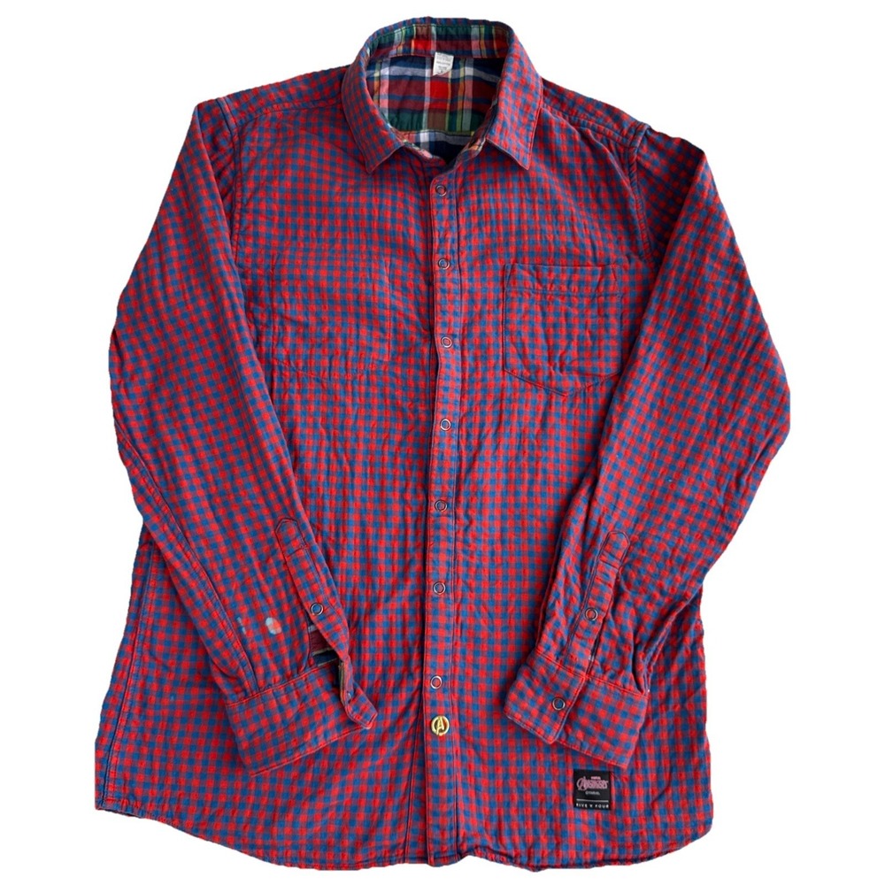 MARVEL AVENGERS FIVE FOUR LONG SLEEVE REVERSIBLE SHIRT‎ - MEN'S Medium
